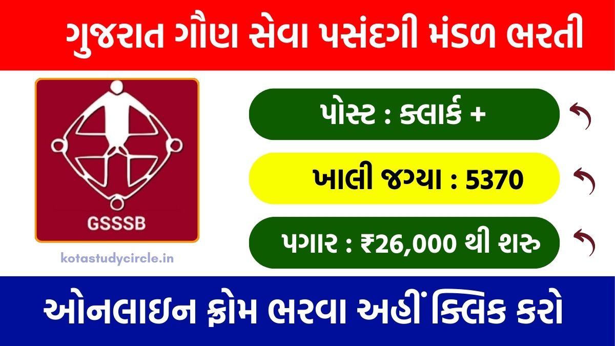 GSSSB Clerk Bharti 2026